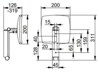 Косметическое зеркало Keuco  iLook move 17613299004 красное золото шлифованное